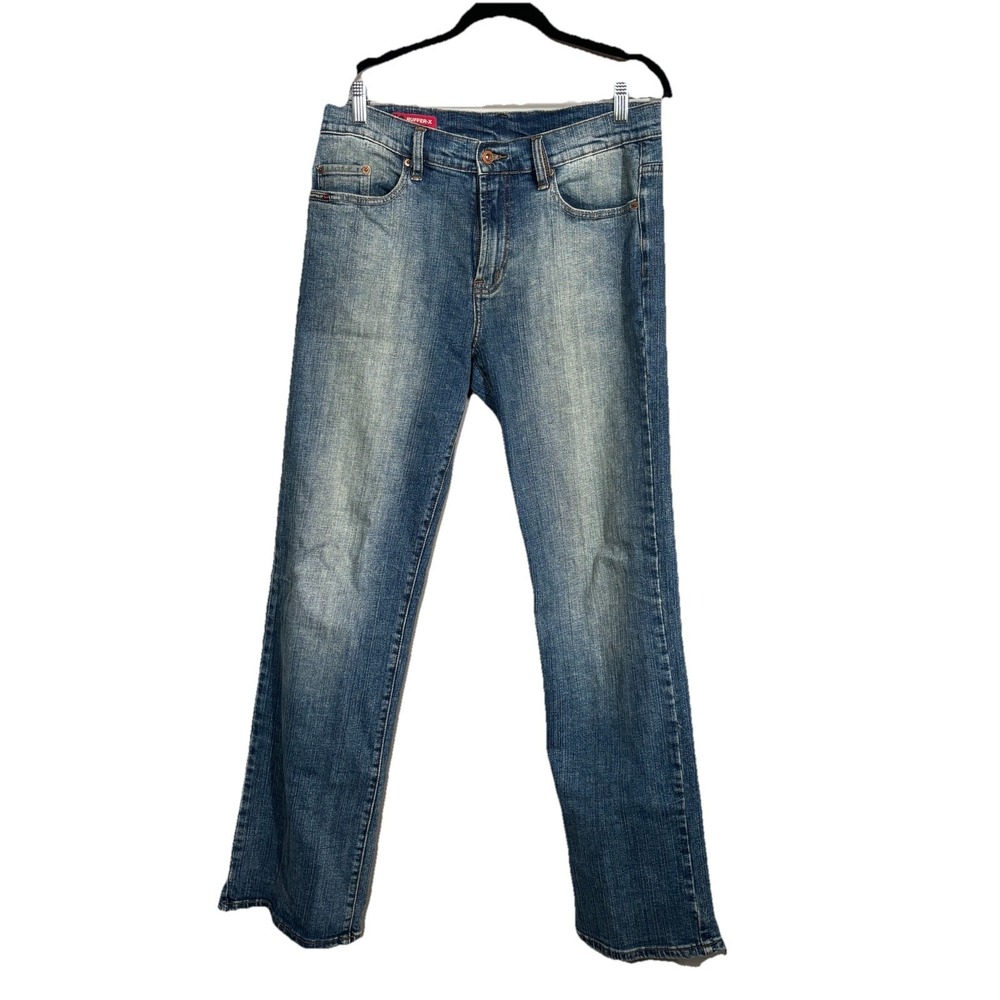 Buffalo David Bitton Ruffer-X Jeans Mens 32 x 32 Y2K Medium Wash Straight Leg